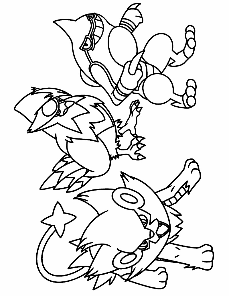tranh pokemon tô màu​ 1