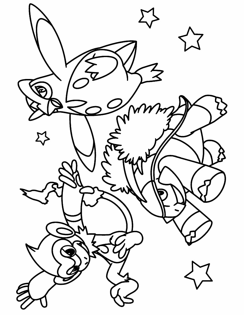 tranh pokemon tô màu​ 5