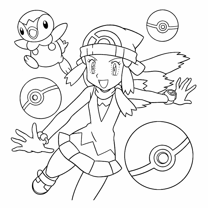 tranh tô màu pokemon cho bé​ 1