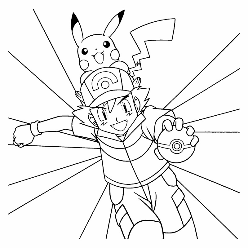 tranh tô màu pokemon cho bé 2