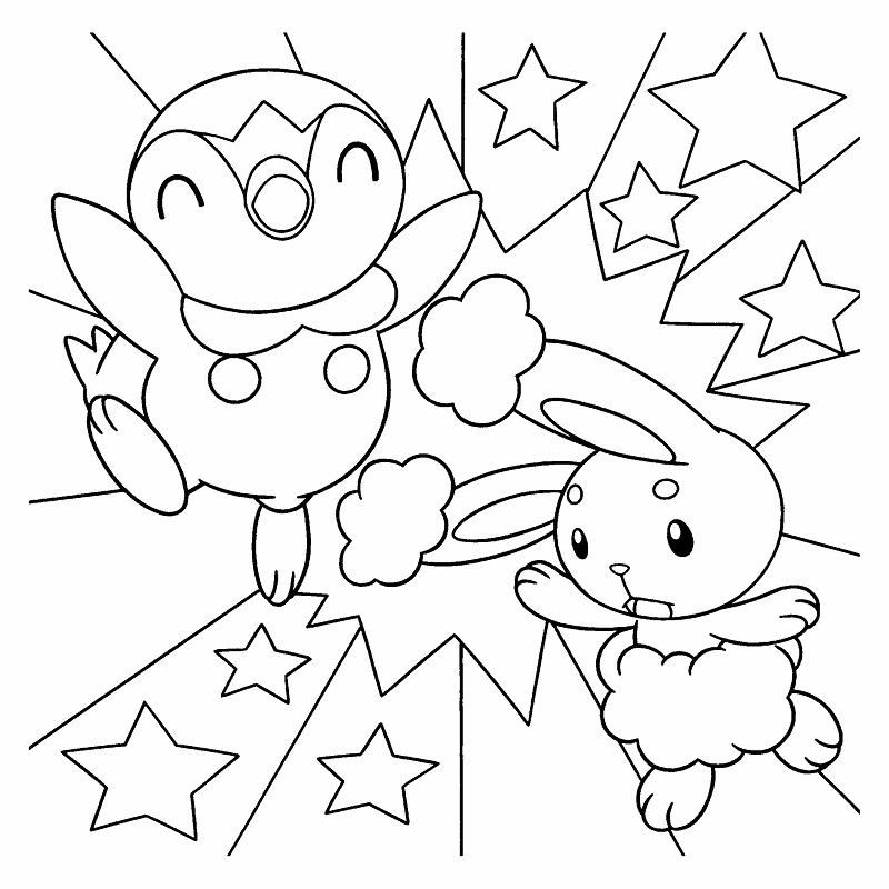 tranh tô màu pokemon cho bé 5