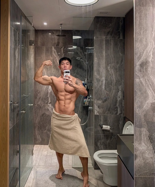 Body gymer chuẩn chỉnh trong ảnh trai 6 múi