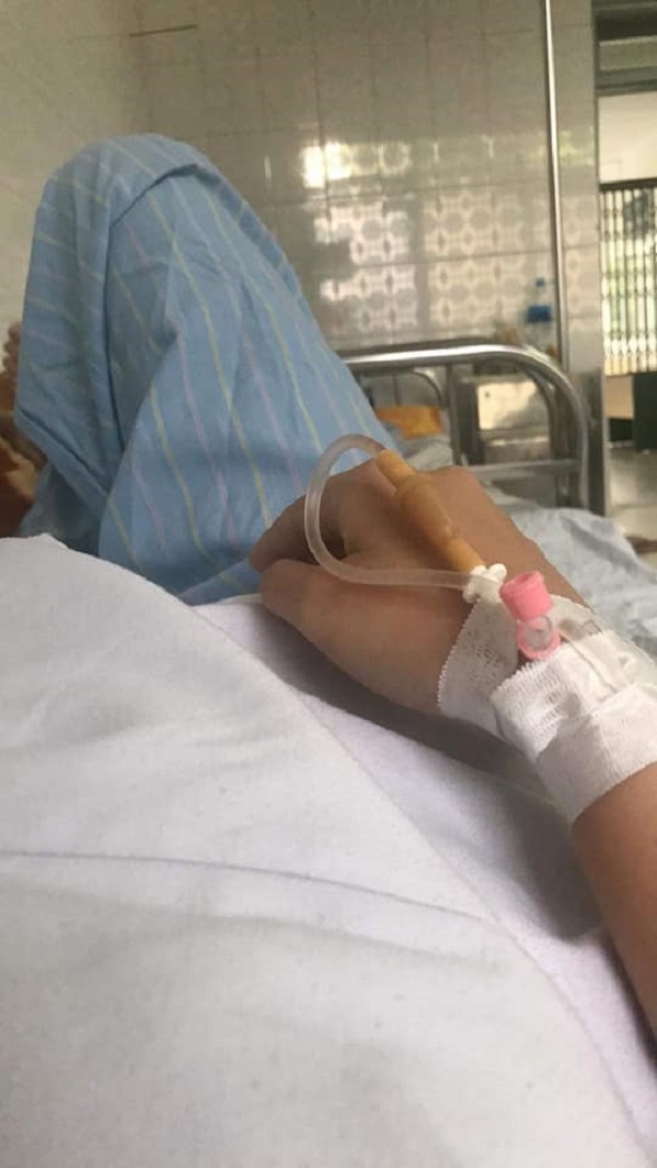Ảnh truyền nước minh họa tình trạng mệt mỏi cần nghỉ