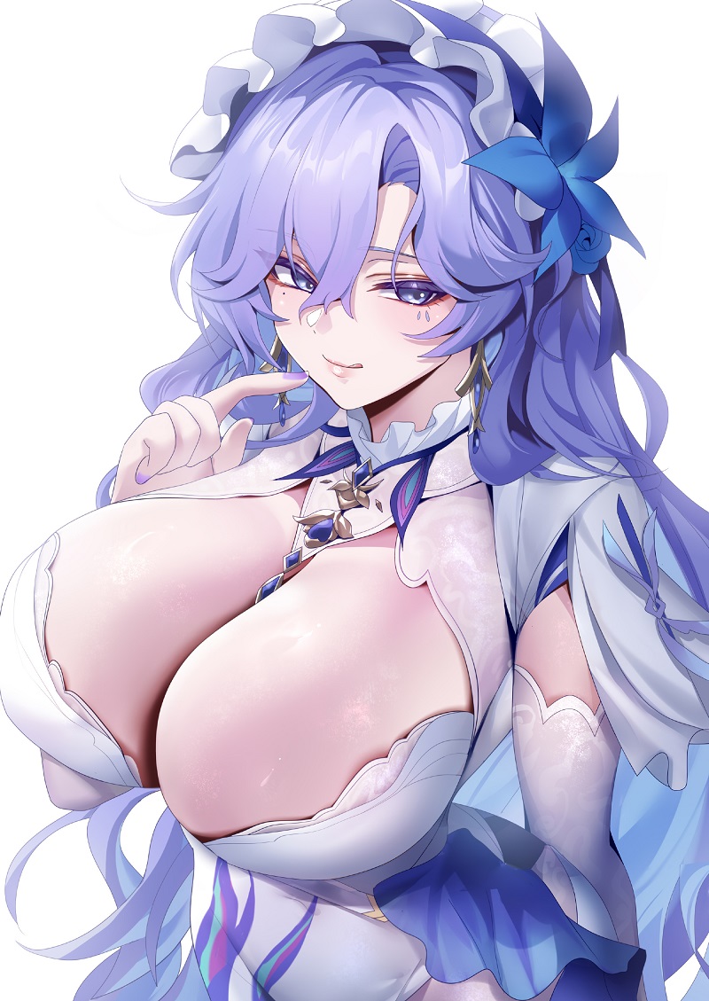 Waifu tóc tím siêu gợi cảm diện đồ tắm sexy