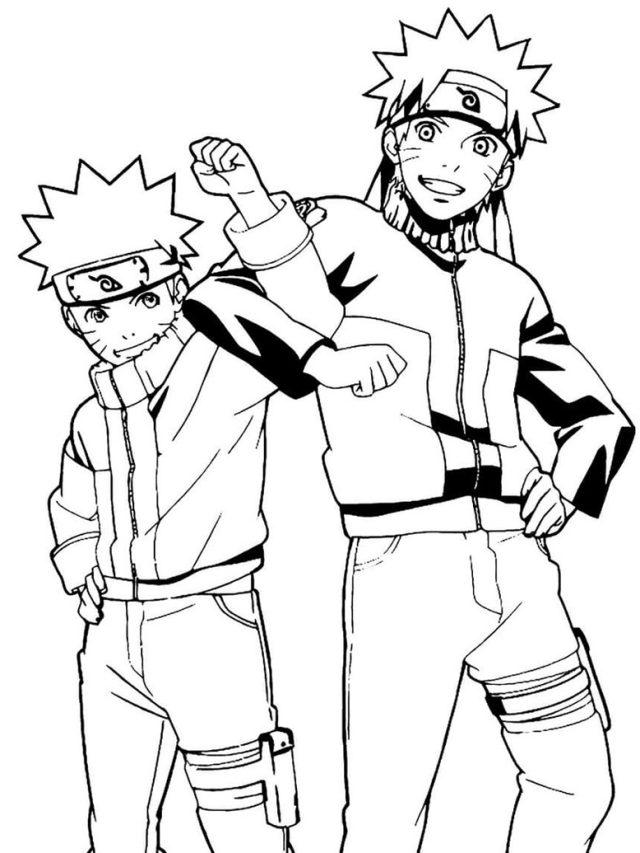 Tranh vẽ Naruto và Boruto