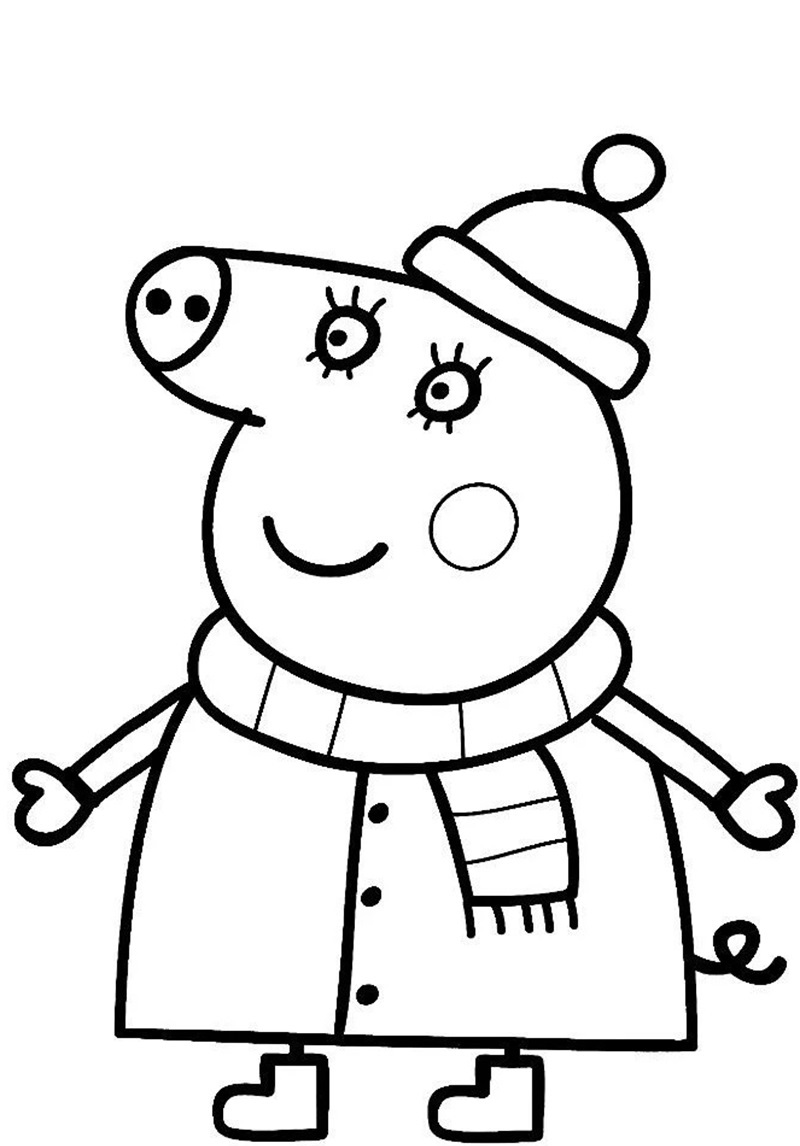George cùng Daddy Pig đi xe đạp
