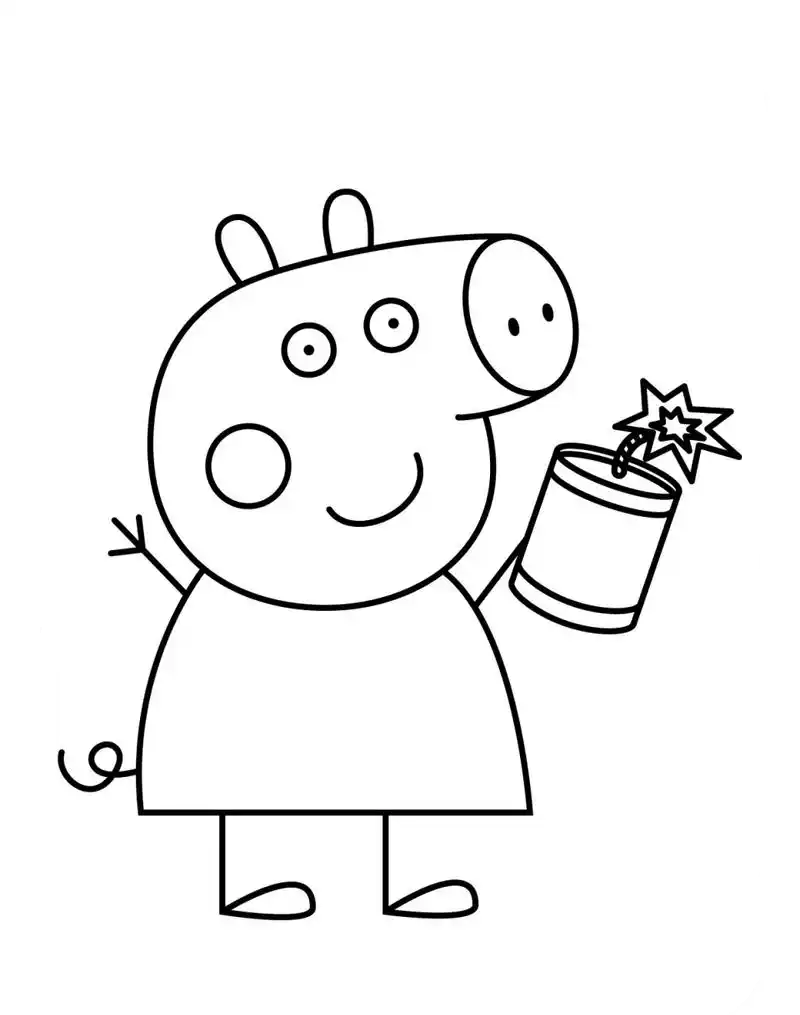 Hình Peppa và George trong phòng ngủ