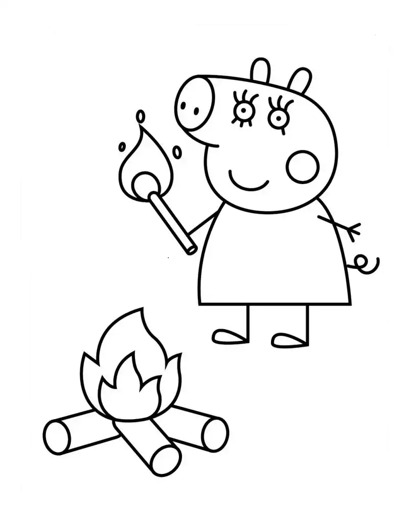 George chụp ảnh cùng Peppa