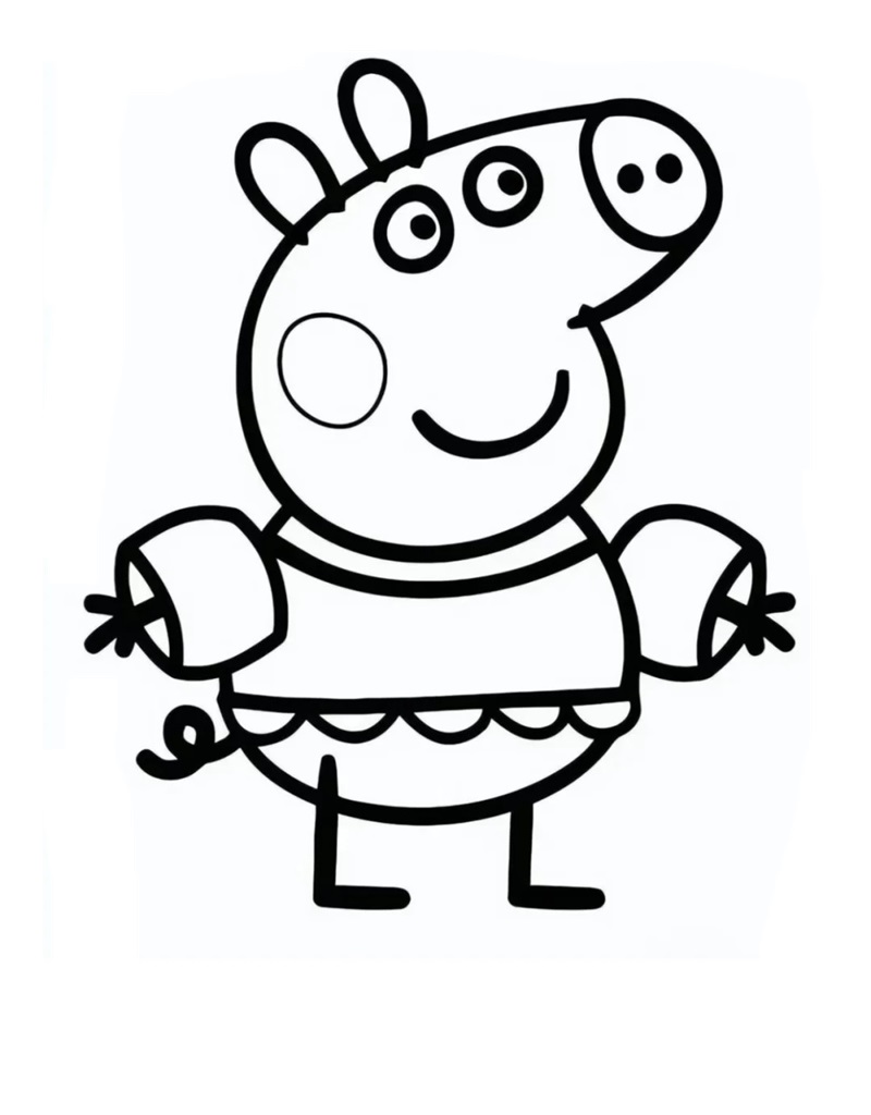 Peppa mặc váy công chúa dễ thương