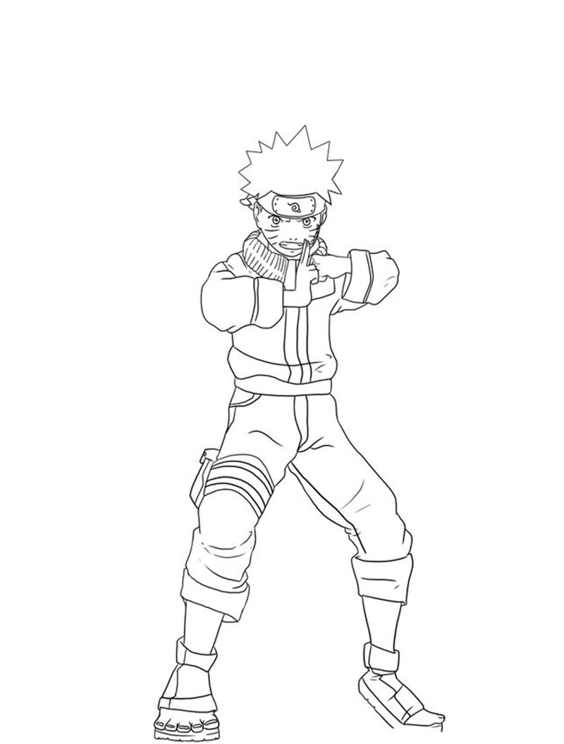 Naruto trong bộ trang phục ninja