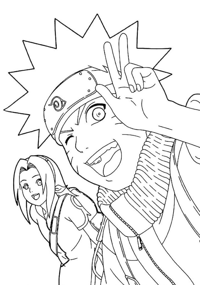 Naruto và Jiraiya tập luyện trên núi