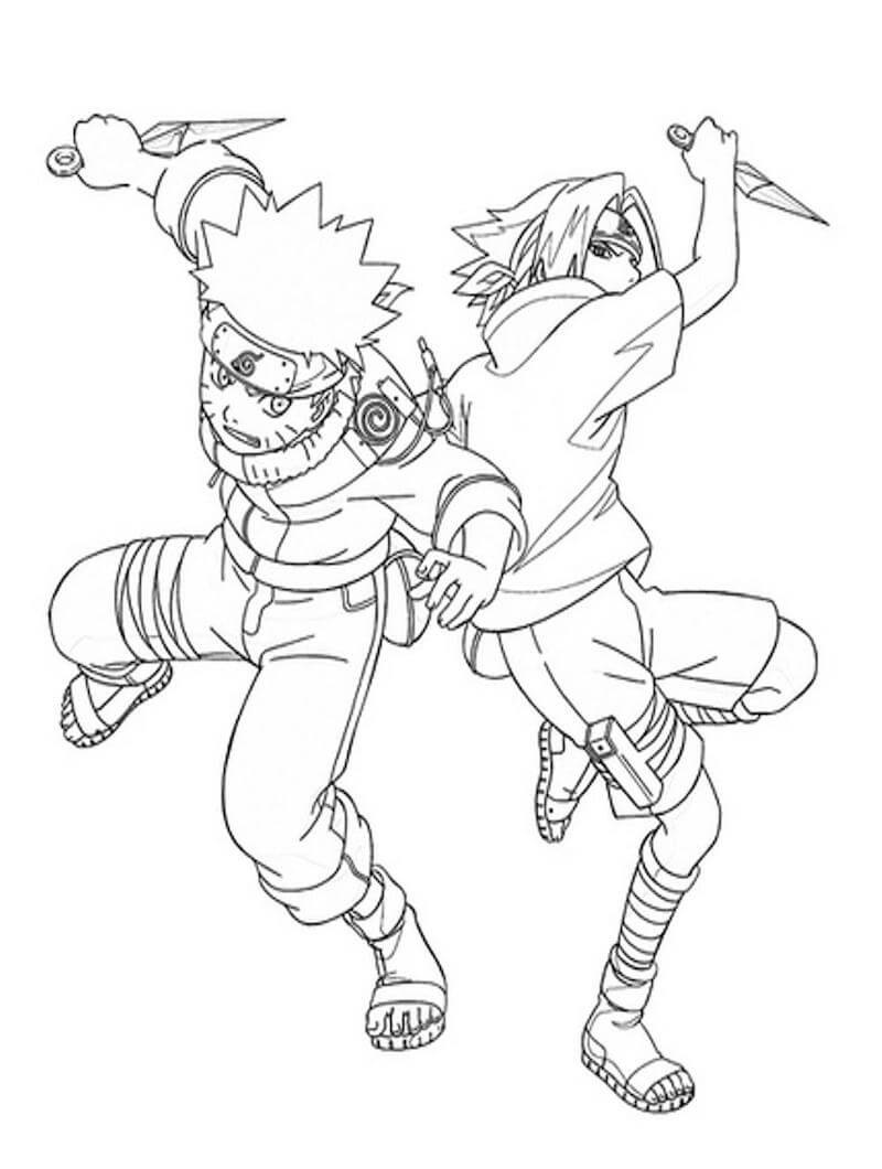 Sasuke cầm thanh kiếm Chidori