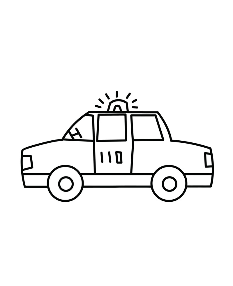 Xe cảnh sát có logo ngôi sao