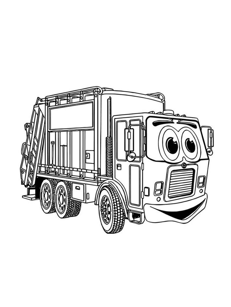 Xe chữa cháy màu đỏ với cửa kính