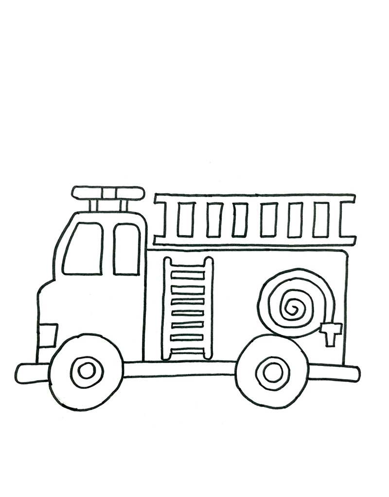 Xe cứu hỏa với thang nâng cao